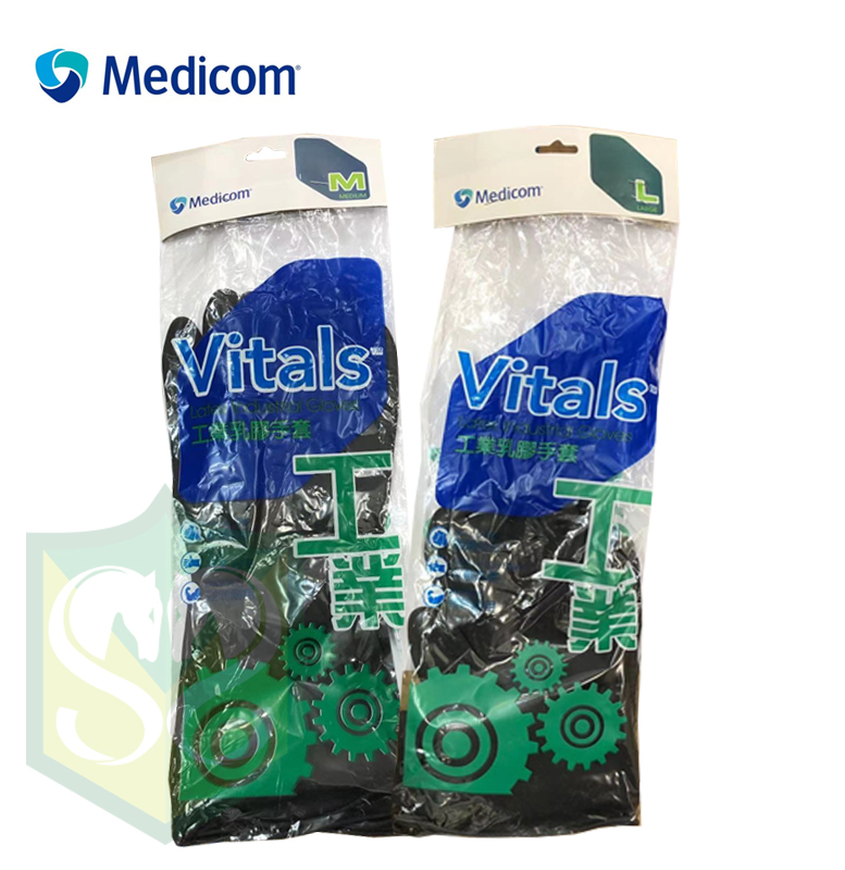MEDICOM 1150- 工業乳膠手套 (中碼 / 大碼)