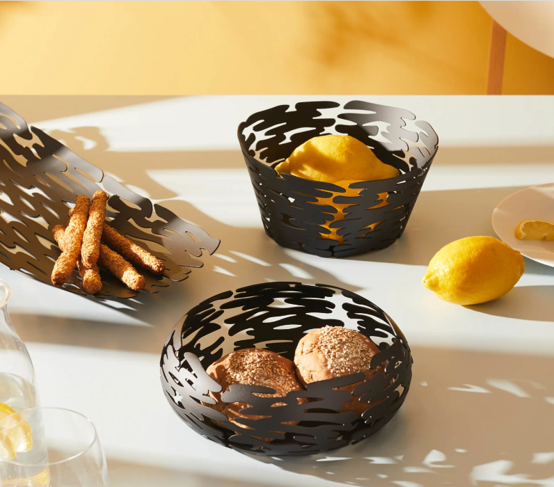 ALESSI BARKET SMALL BASKET 18CM  -  BLACK