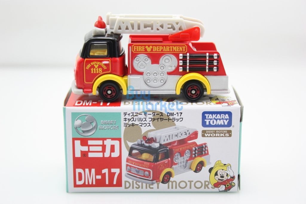 Takara Tomy 迪士尼 合金車仔 DM-17 米奇老鼠 Mouse Fire Truck