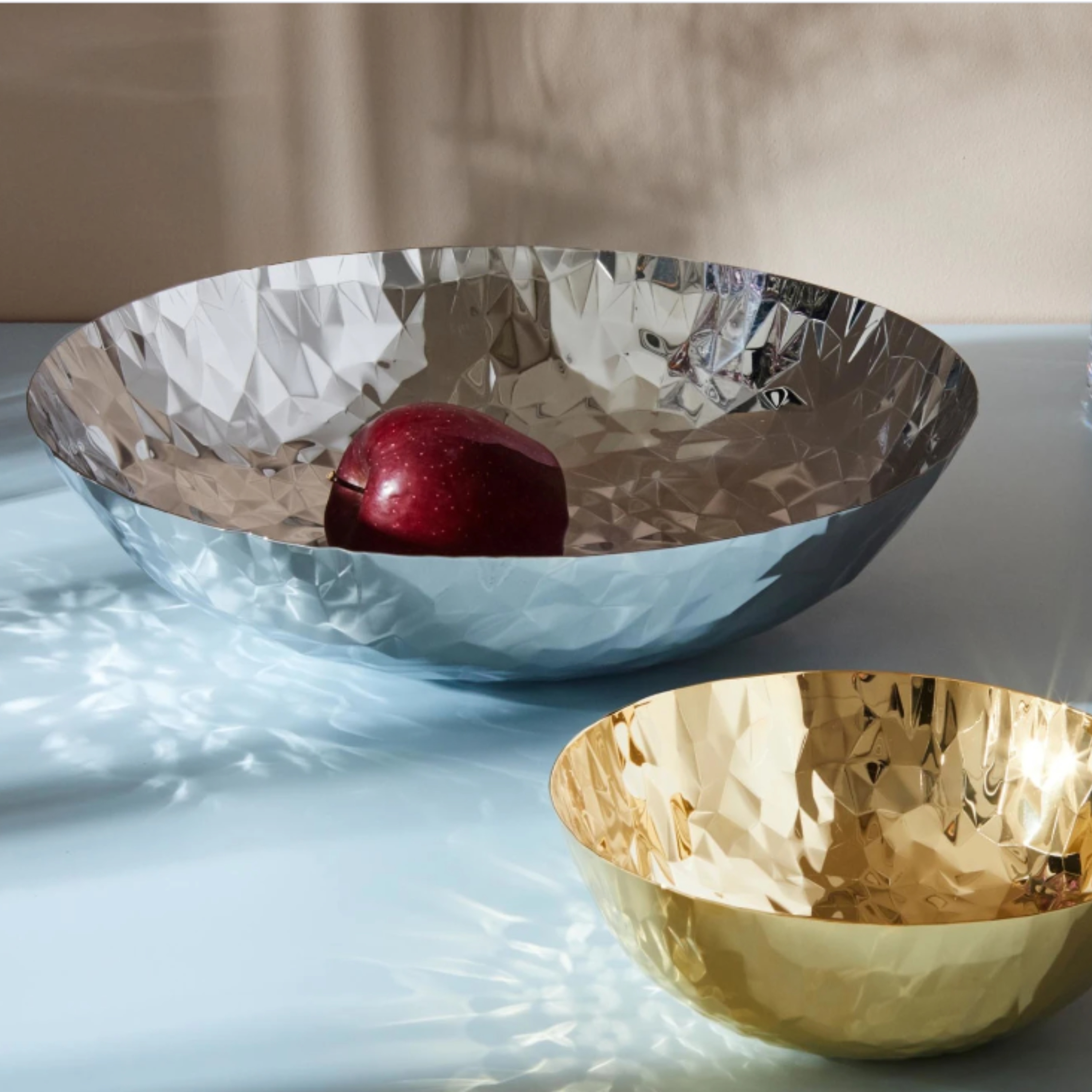 ALESSI JOY N.11 ROUND BASKET  -  GOLD