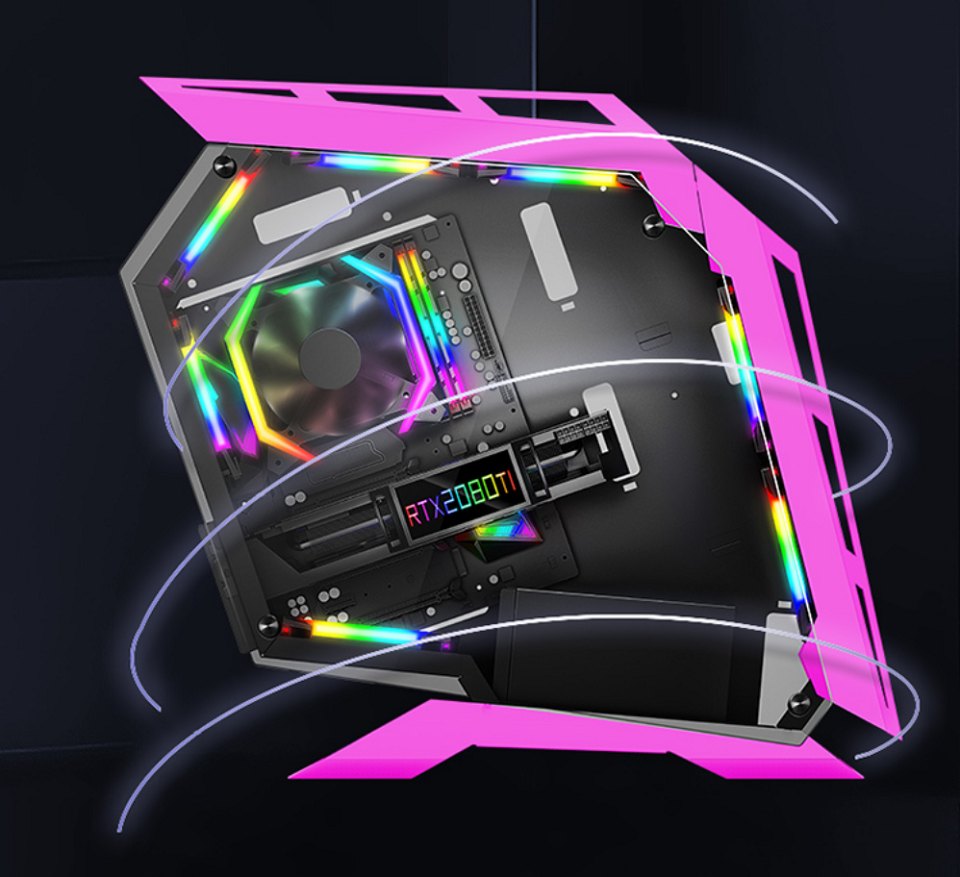 米特3C數位–魔蛇 D900mini/桃粉色機殼 (不含風扇)