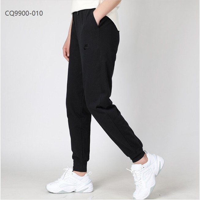 【出清】Nike 女款長褲耐吉休閒 束口運動褲 CQ9900-010 黑