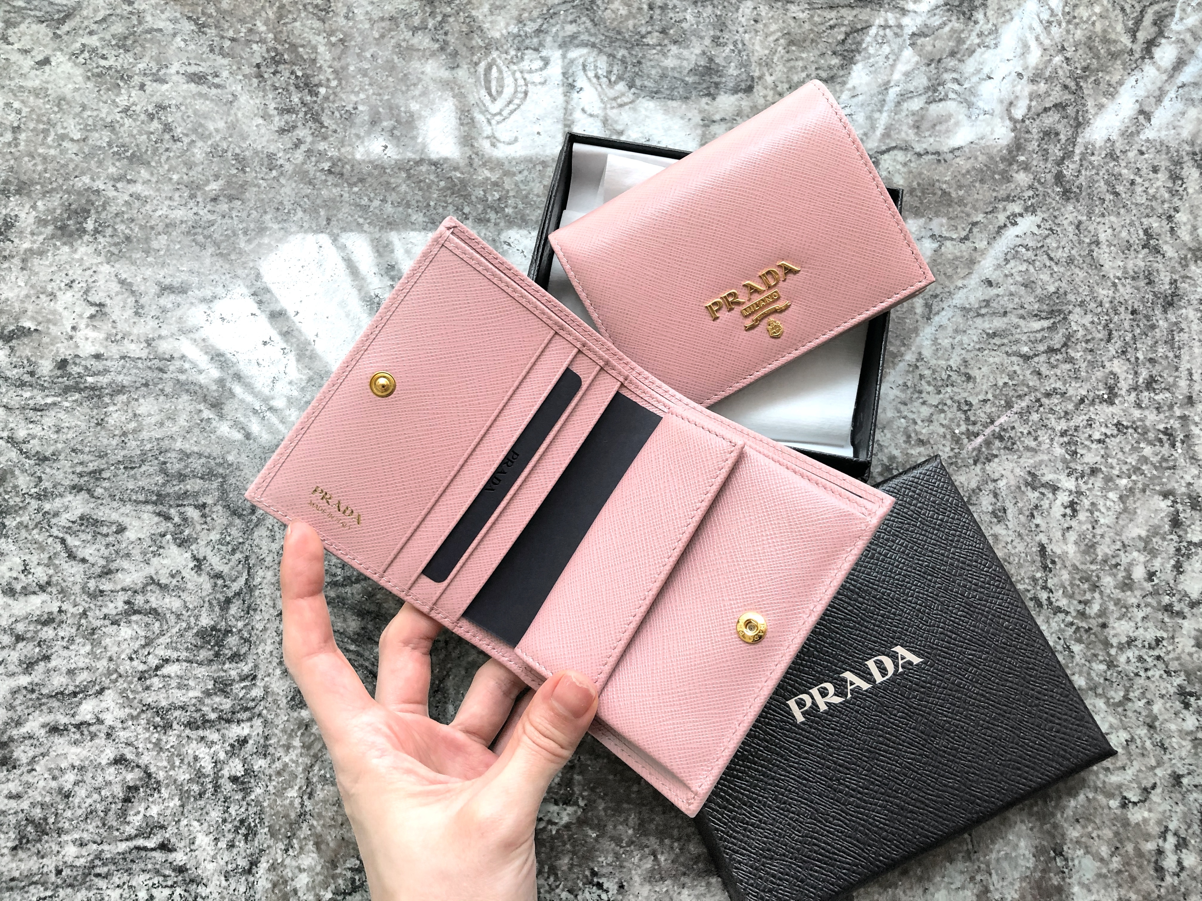 PRADA Saffiano Leather Bifold Wallet
