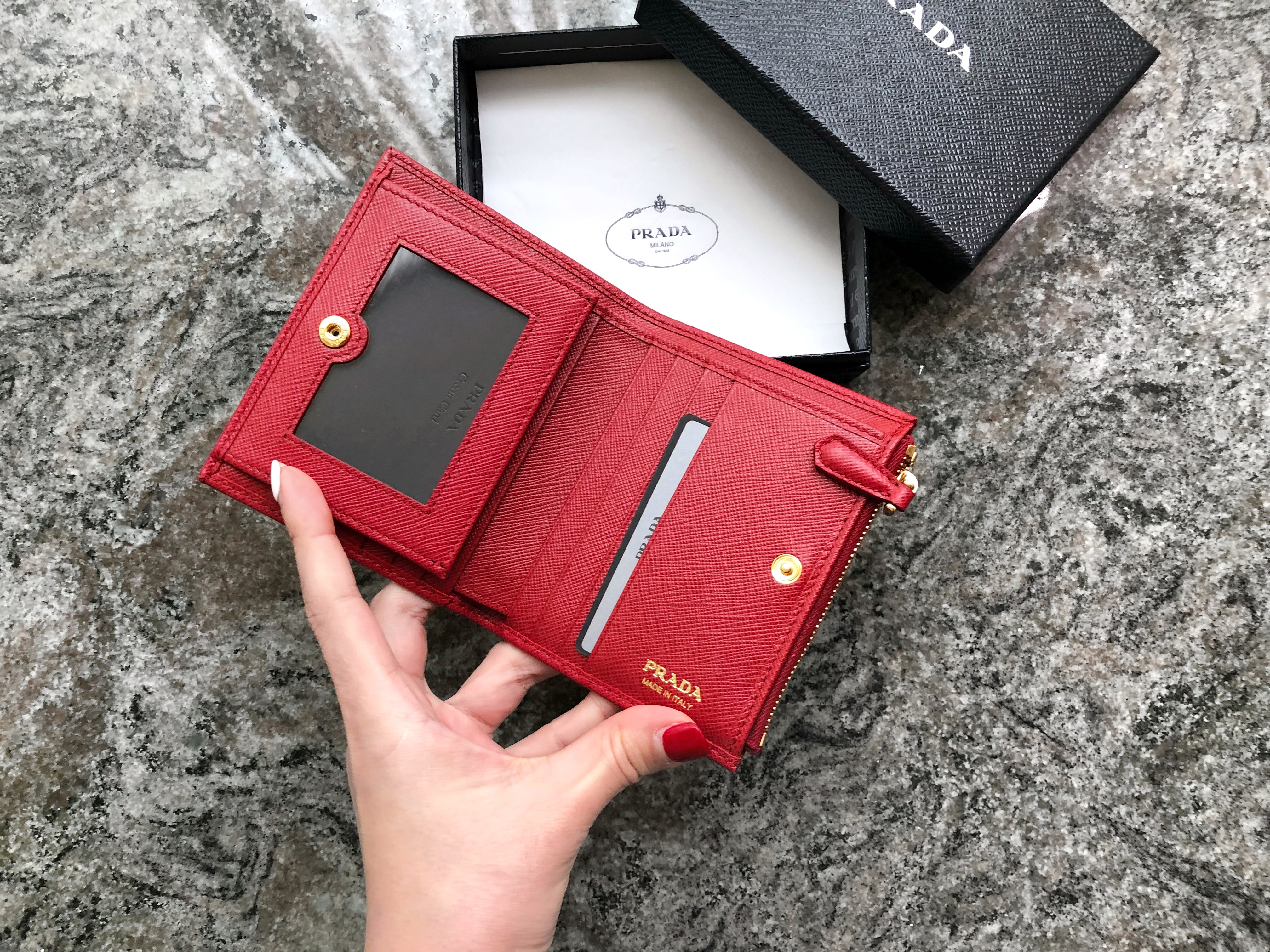 PRADA Bi-fold ID wallet