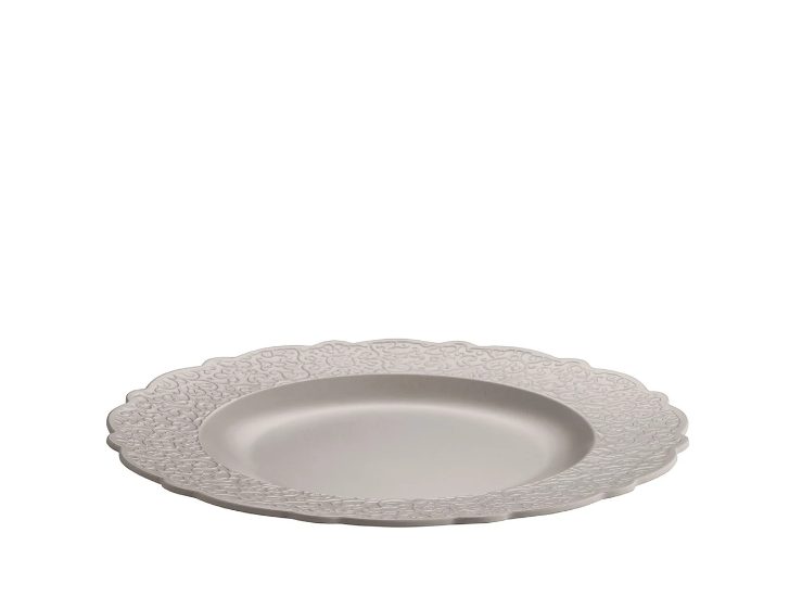 ALESSI DRESSED EN PLEIN AIR FLAT PLATE WARM GREY