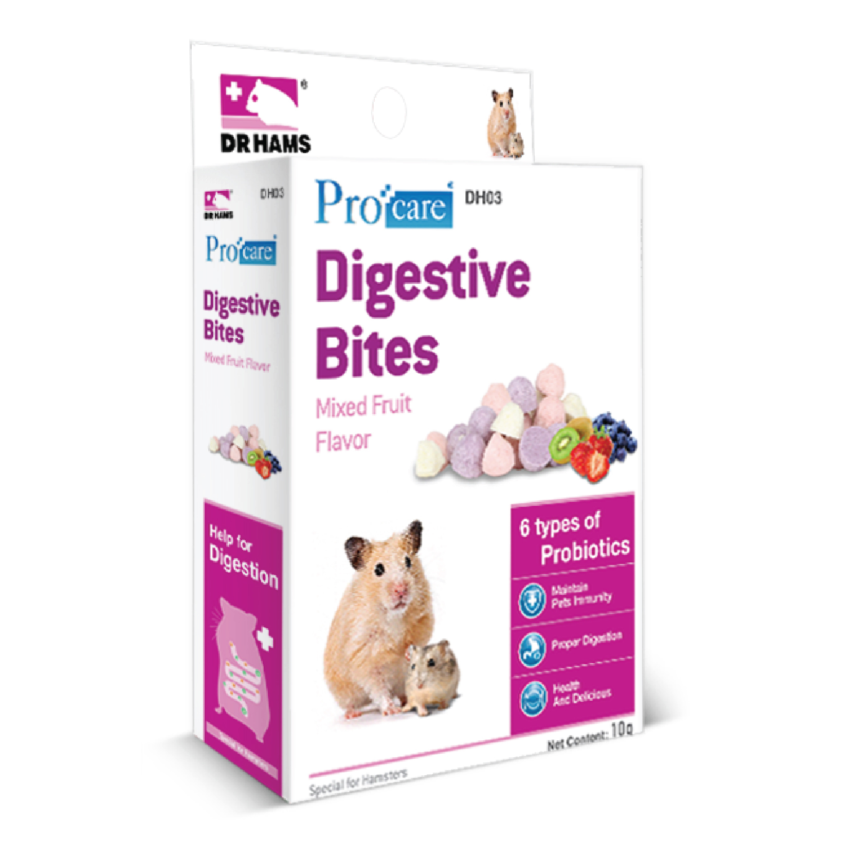 Dr. Hams 博衛健 益生健腸小點 (水果味) (出口版) - 10g 