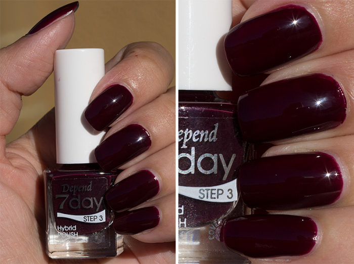 7day 仿GEL甲快乾甲油 7128 高貴紫紅色 (不透明)