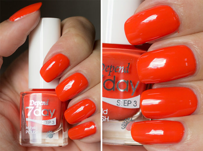 7day 仿GEL甲快乾甲油 7127 陽光深橙色 (不透明)