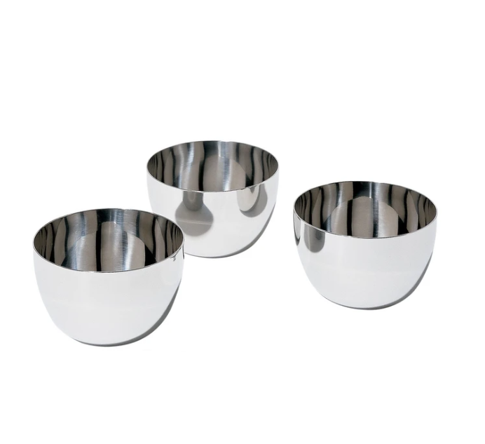 ALESSI MAMI SET OF 3 BOWLS  -  STAINLESS STEEL
