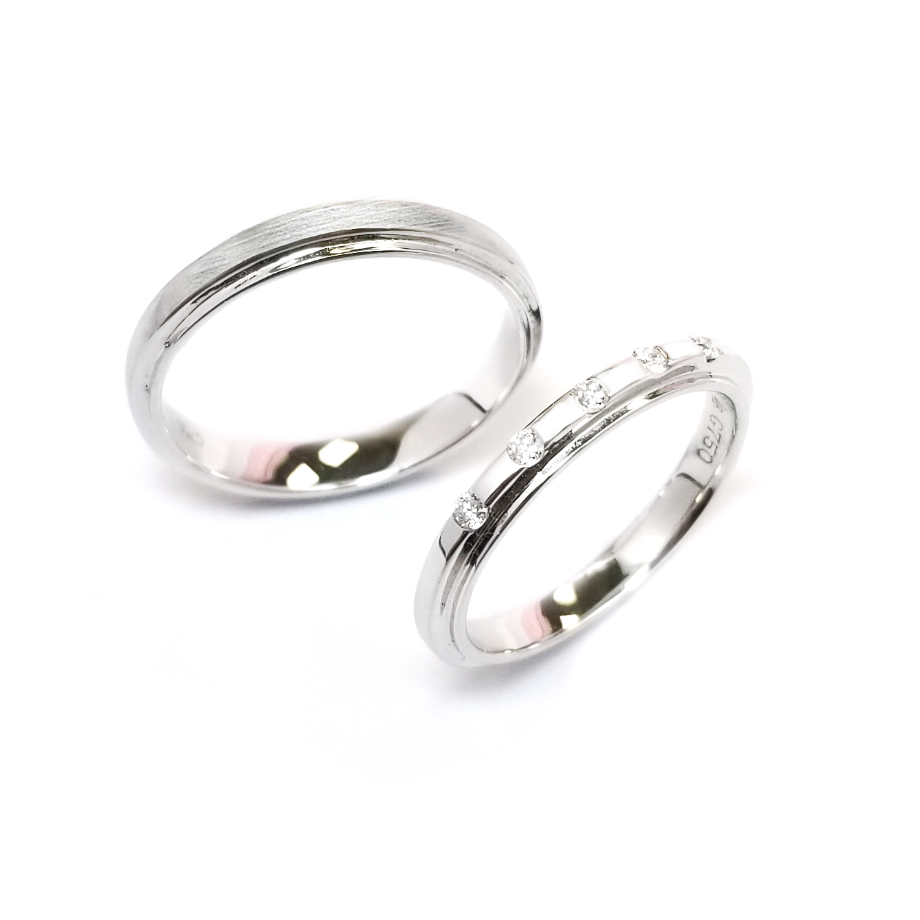 Cherish Milgram - Hold Me 18K白金天然鑽石結婚戒指