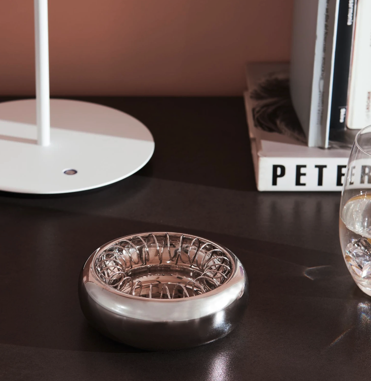 ALESSI STAINLESS STEEL ASH-TRAY 16CM