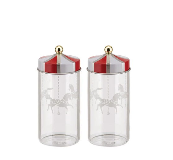 ALESSI CIRCUS SET OF 2 SPICE JAR