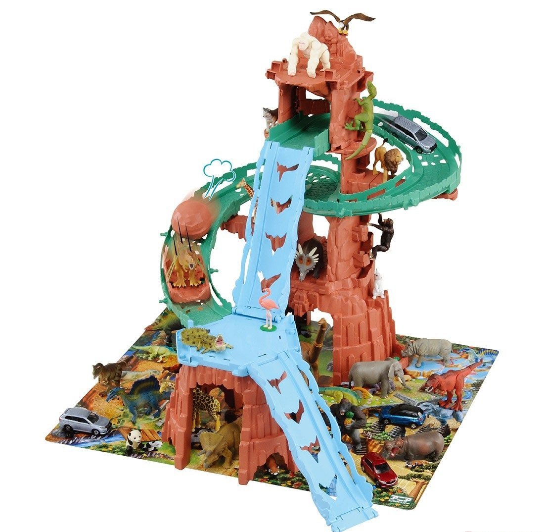 Takara Tomy Ania 動物系列  模型 套裝 - 滾石 山林 猩猩套裝