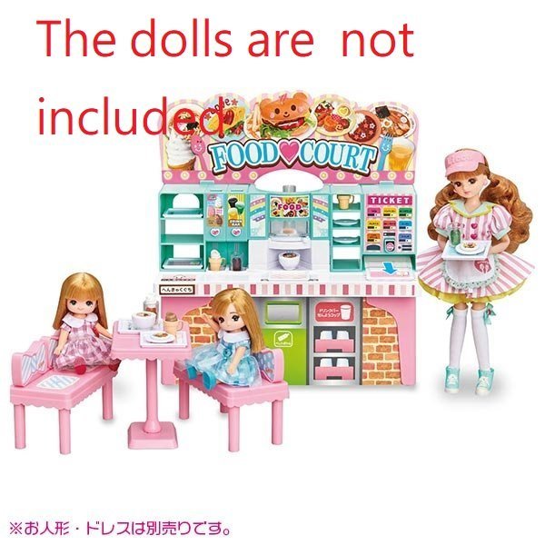 《TAKARA TOMY》莉卡娃娃 Licca - 美食廣場 玩具套裝 (不包公仔)