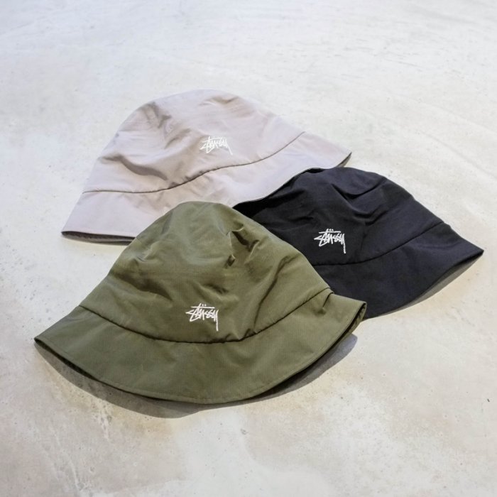 【車庫服飾】STUSSY 21SP OUTDOOR PANEL BUCKET HAT 短帽簷尼龍漁夫帽 戶外帽
