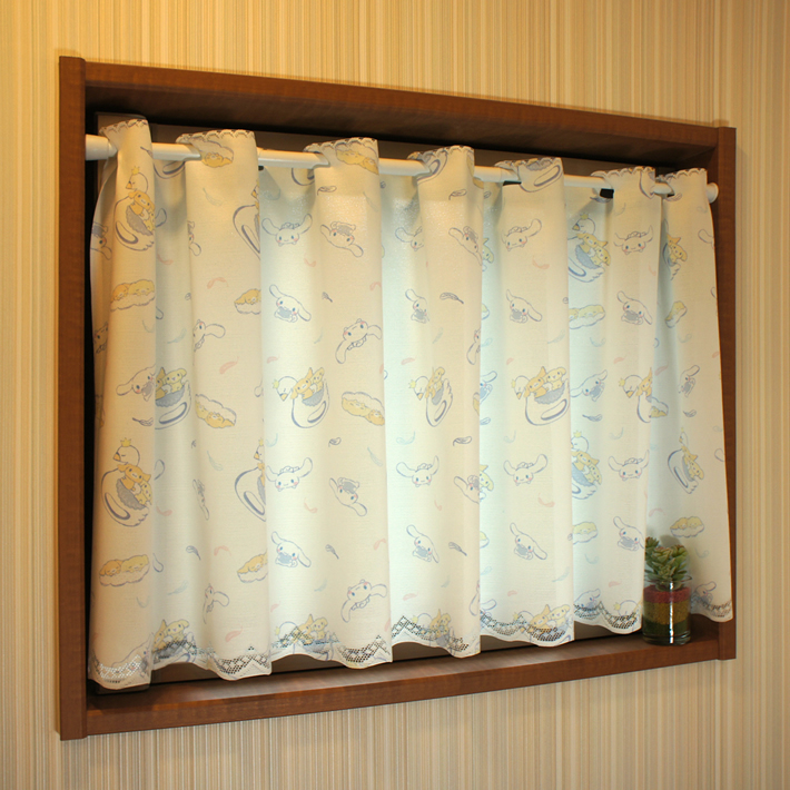 Sanrio 玉桂狗咖啡廳窗簾 120 x 45 cm 天鵝 #CM21C-93551