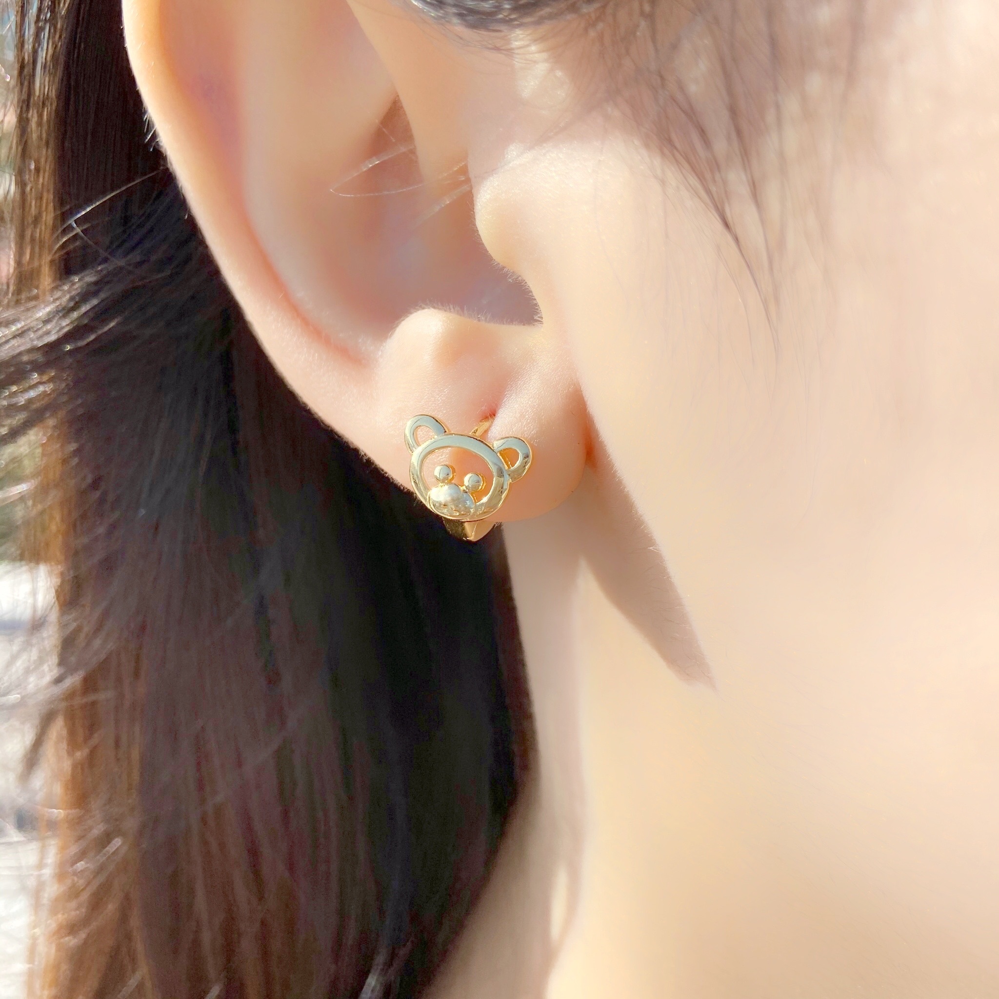 | 925純銀 | 可愛小熊耳環 | EA0271 |