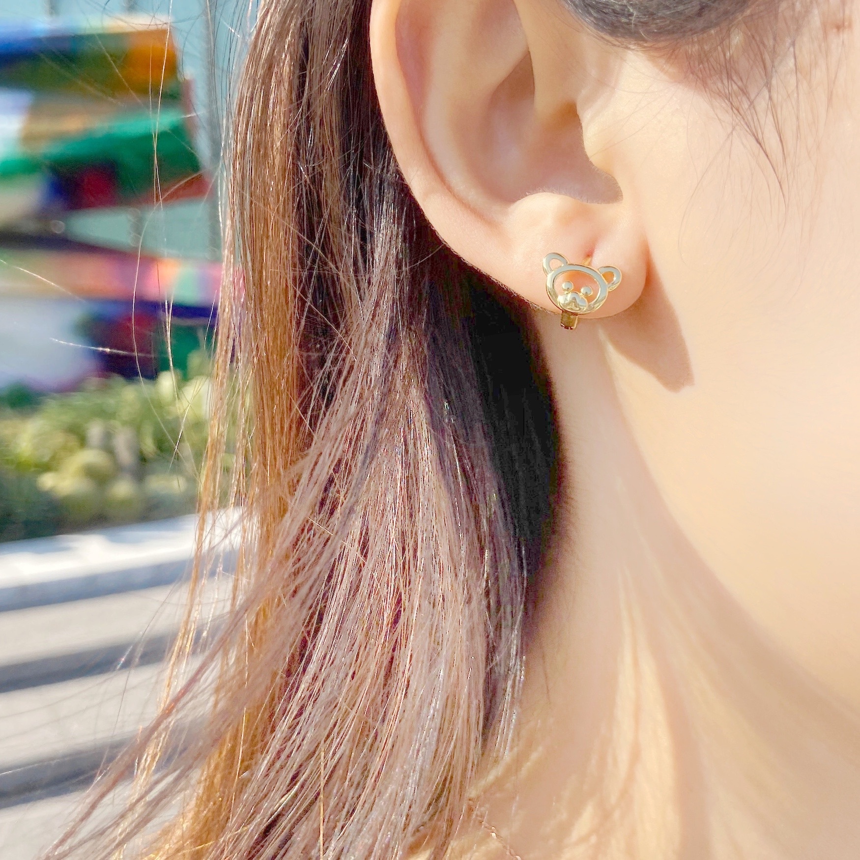 | 925純銀 | 可愛小熊耳環 | EA0271 |