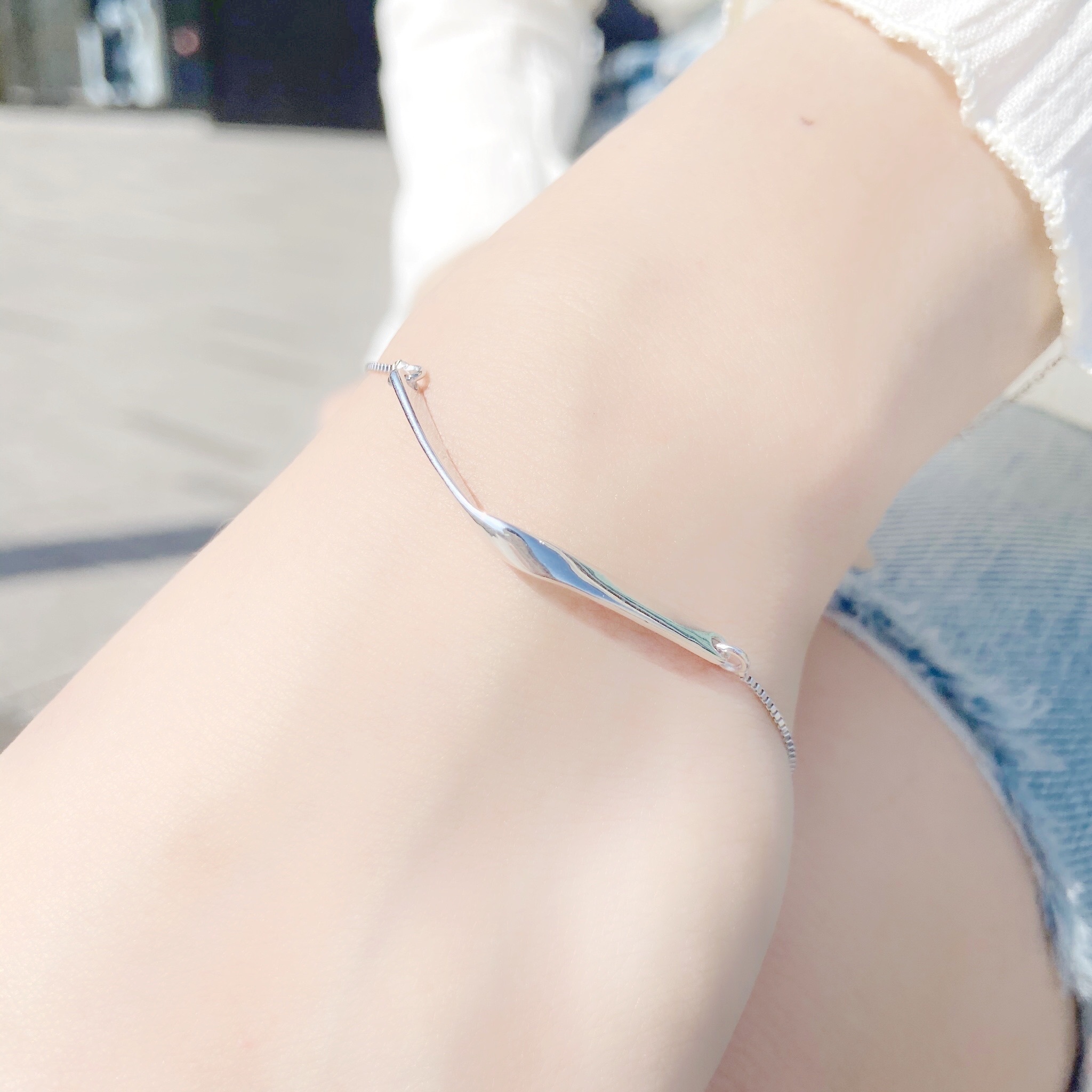 | 925純銀 | 轉角手鏈 | BR0141 |