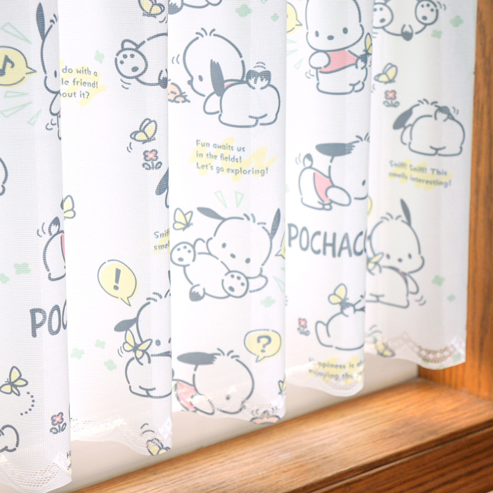 Sanrio PC 狗咖啡廳窗簾 120 x 45 cm 屁股 #CM21C-93560