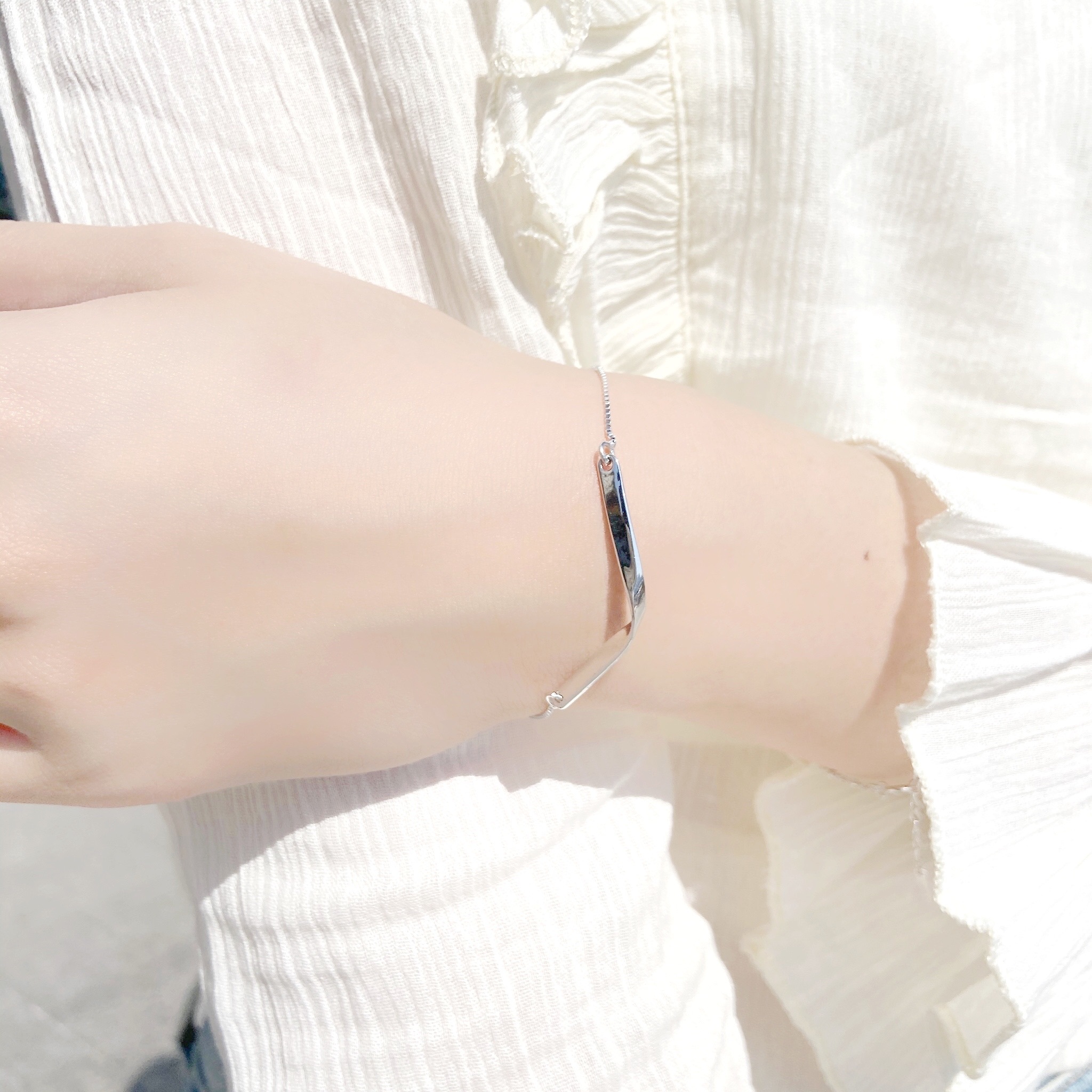 | 925純銀 | 轉角手鏈 | BR0141 |