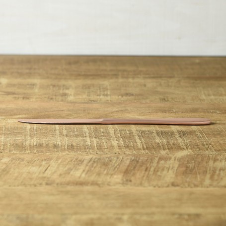 燕三条 復古玫瑰金 餐刀