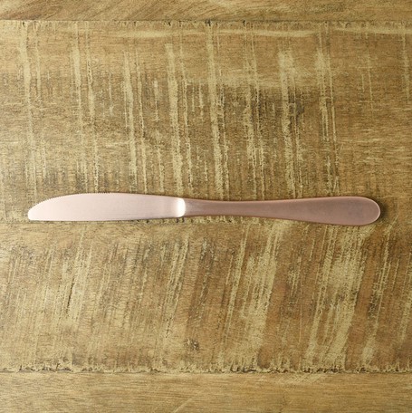 燕三条 復古玫瑰金 餐刀