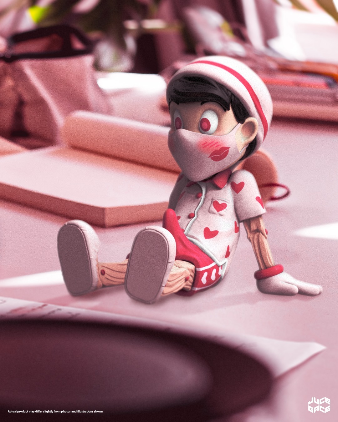 Mighty Jaxx A Wood Awakening 晨勃小木偶粉色初吻情人節限定