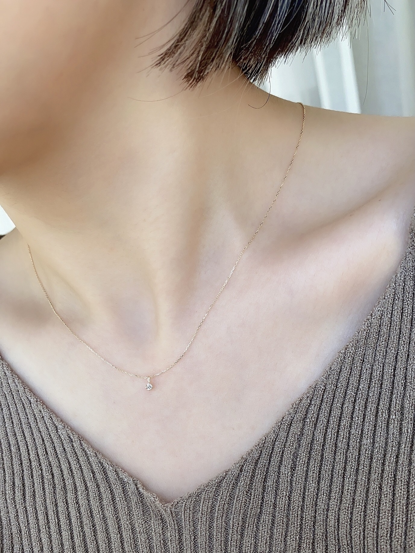 四爪吊墜鑽石項鍊