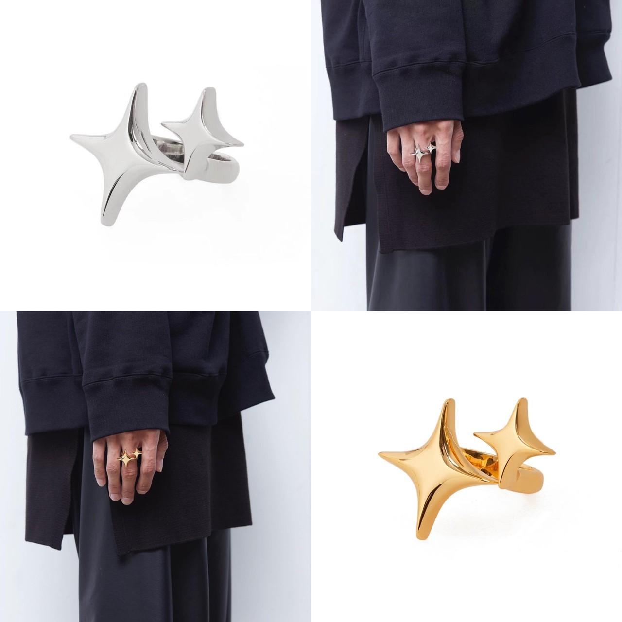 Fe3c 經典款 星星閃亮戒指 Bling Bling Ring