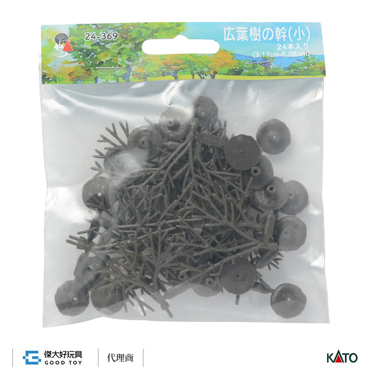 KATO 24-369 場景素材 闊葉樹樹幹(小) (24入)