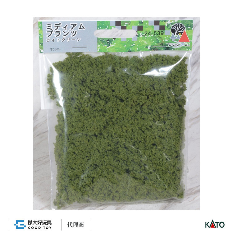KATO 24-539 場景素材 樹葉/灌木叢 (中) 淺綠色