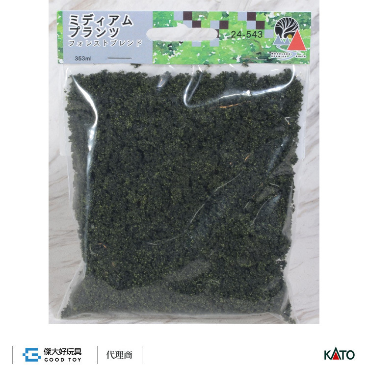 KATO 24-543 場景素材 樹葉/灌木叢(中) 森林綠混色