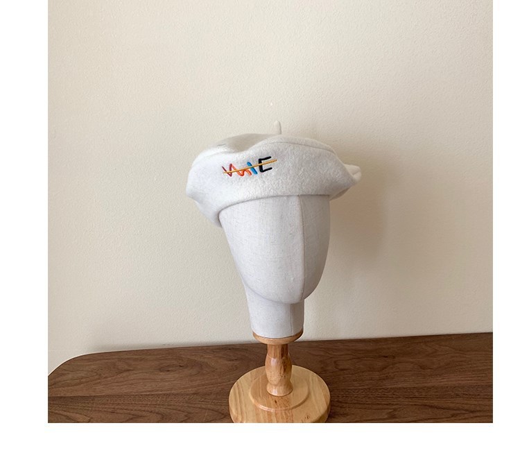 童趣刺繡 羊毛貝雷帽