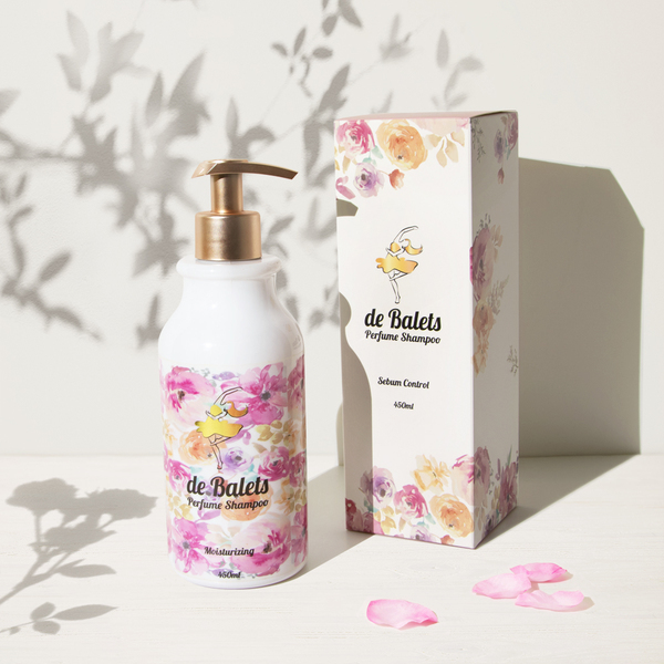 deBalets小巴黎 - SPA級香水保濕洗髮精(小粉) 450ml（莓果花香）