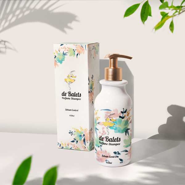 deBalets小巴黎 - SPA級香水控油洗髮精(小綠) 450ml（小蒼蘭）