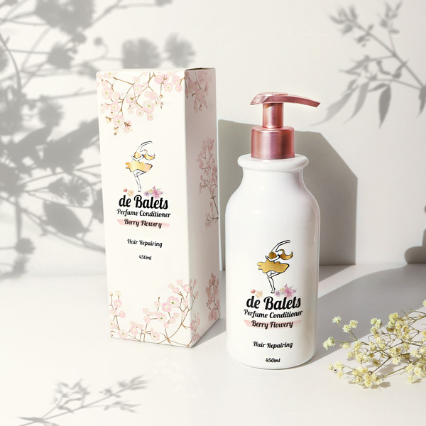deBalets小巴黎 - SPA級香水修復護髮素(小白粉)-莓果花香450ml