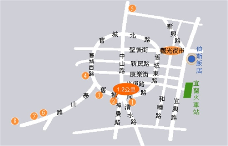 【宜蘭】伯斯飯店 地圖