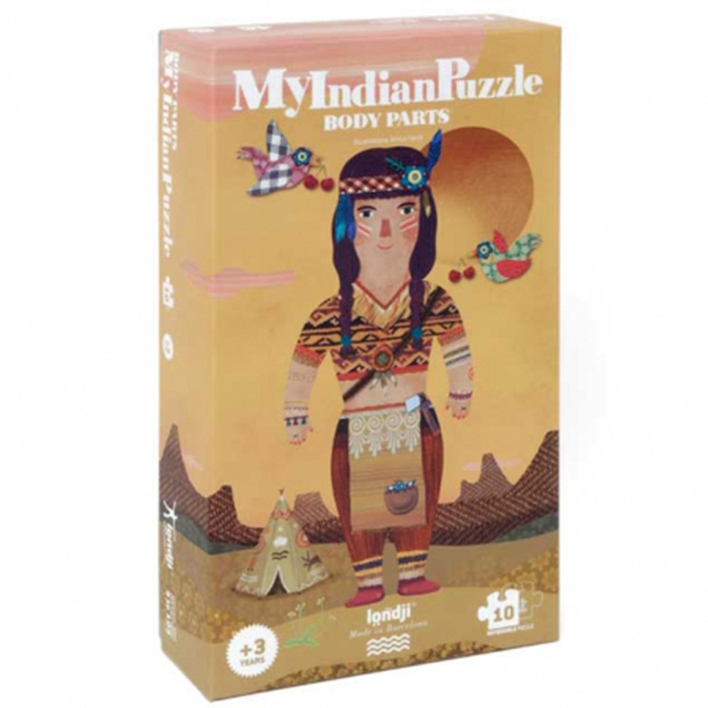 西班牙Londji 印地安少女雙面拼圖