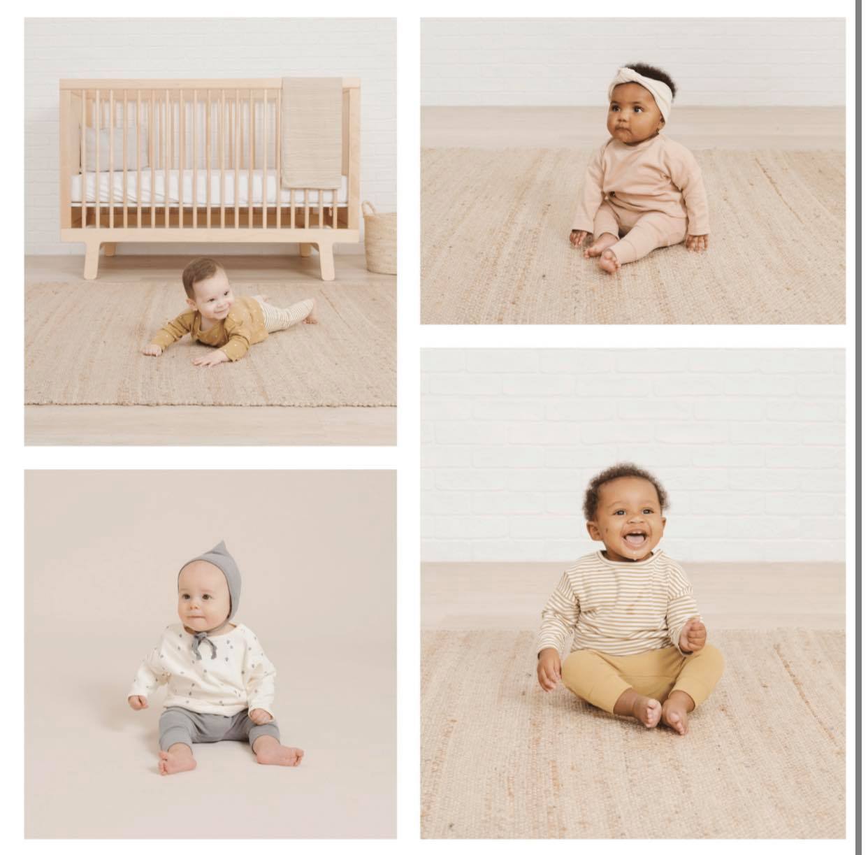 QUINCY MAE - Drawstring Pant（Gold Stripe）