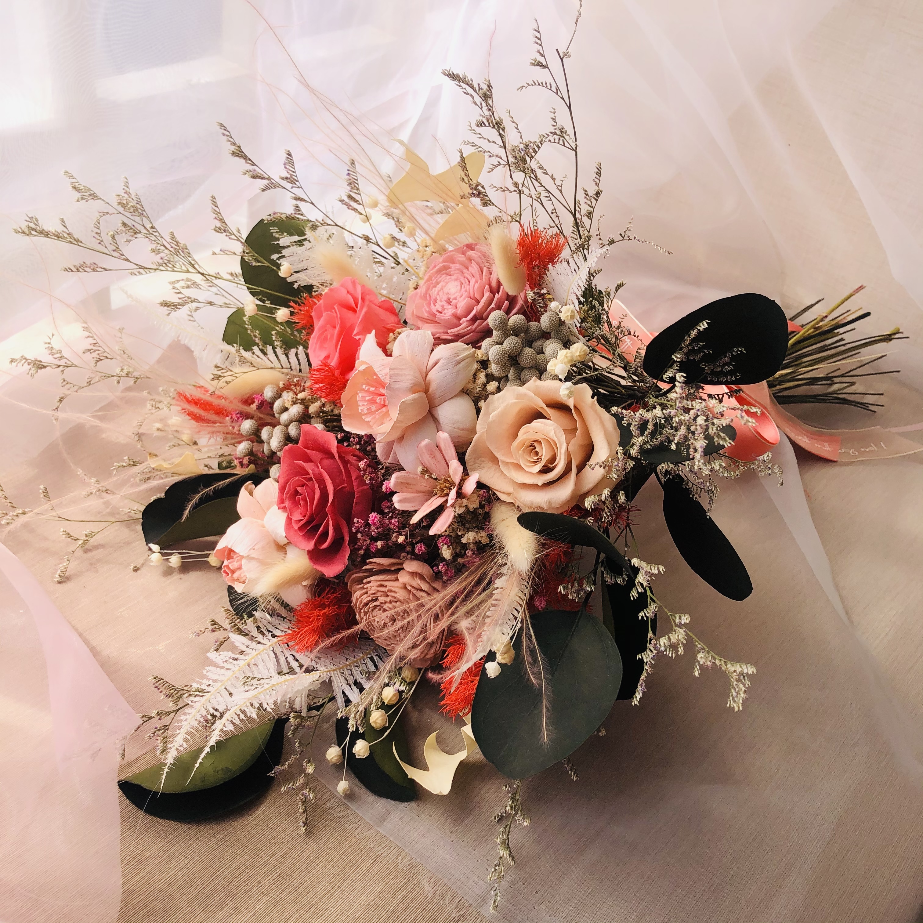 新娘捧花-新娘粉|婚禮周邊|韓式捧花|外拍捧花