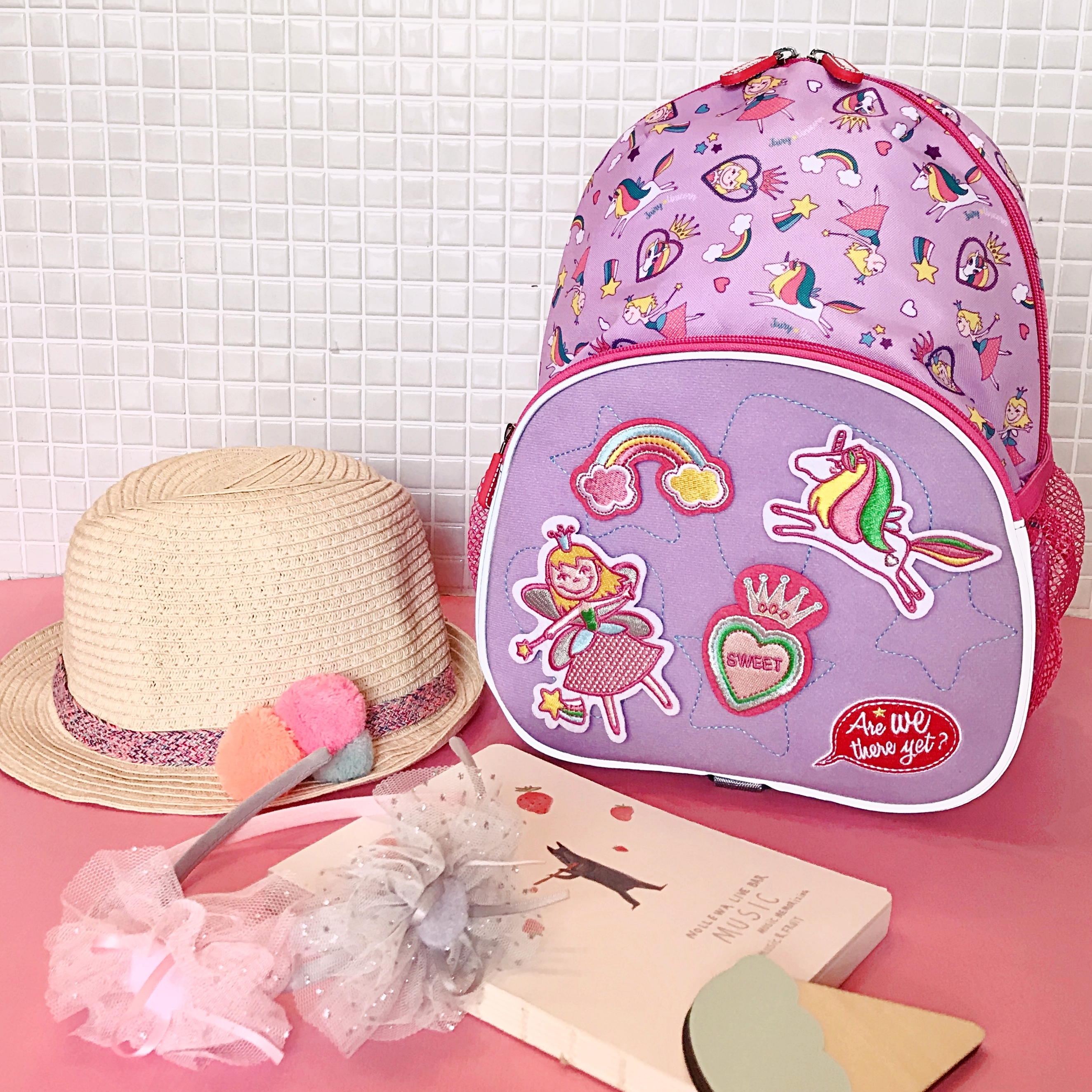 〖 Are We There Yet? 〗創意任意貼兒童防走失背包 - 獨角獸仙女