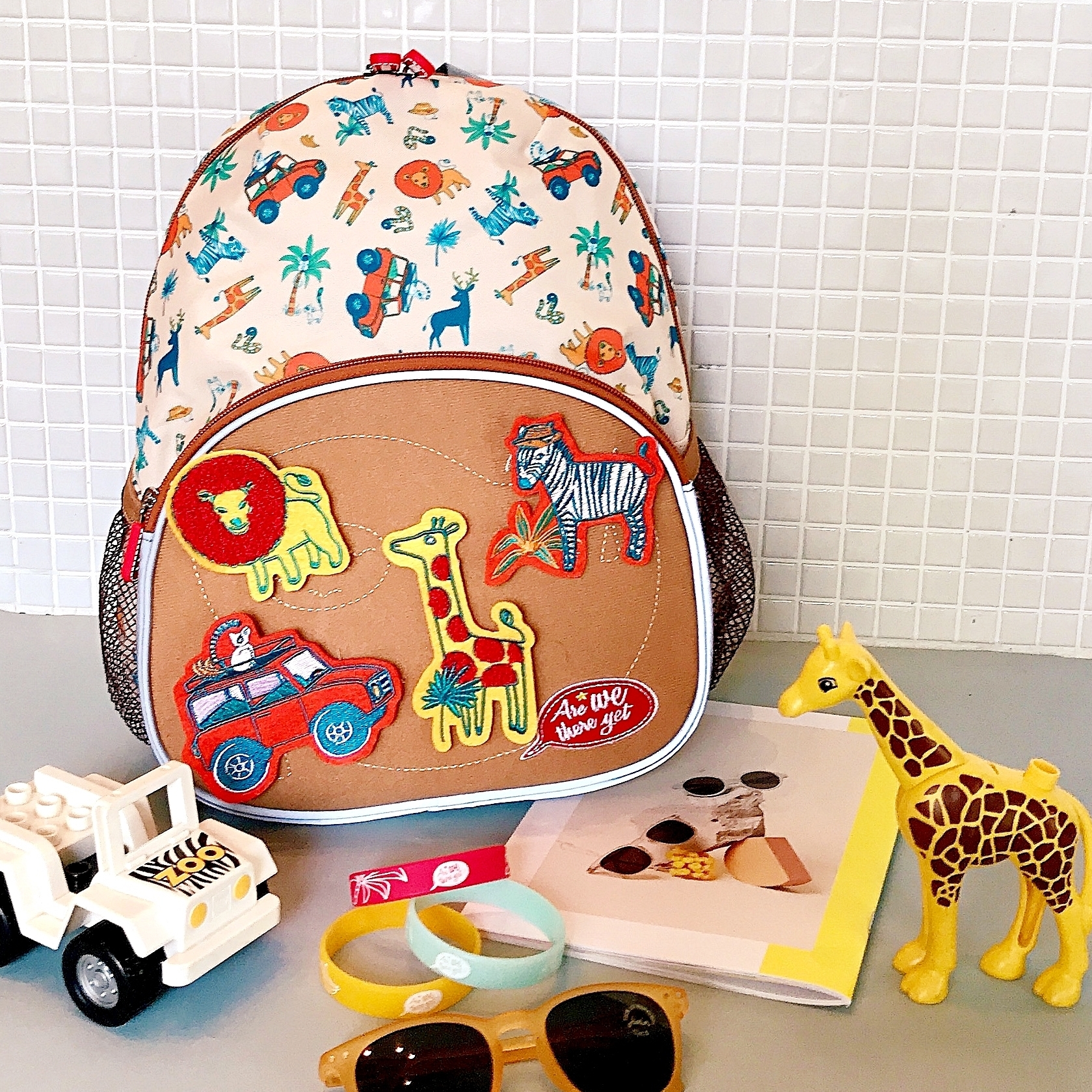 〖 Are We There Yet? 〗創意任意貼兒童防走失背包 - 叢林探險