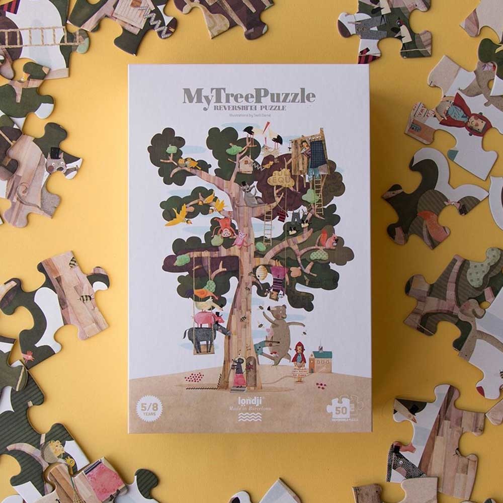 西班牙Londji 歡樂樹屋雙面拼圖