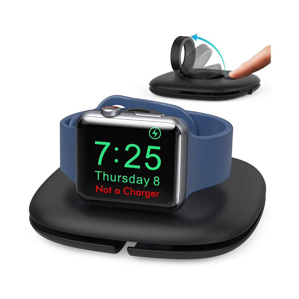 Apple Watch 充電集線底座 可捲收充電線 旅行便攜充電底座