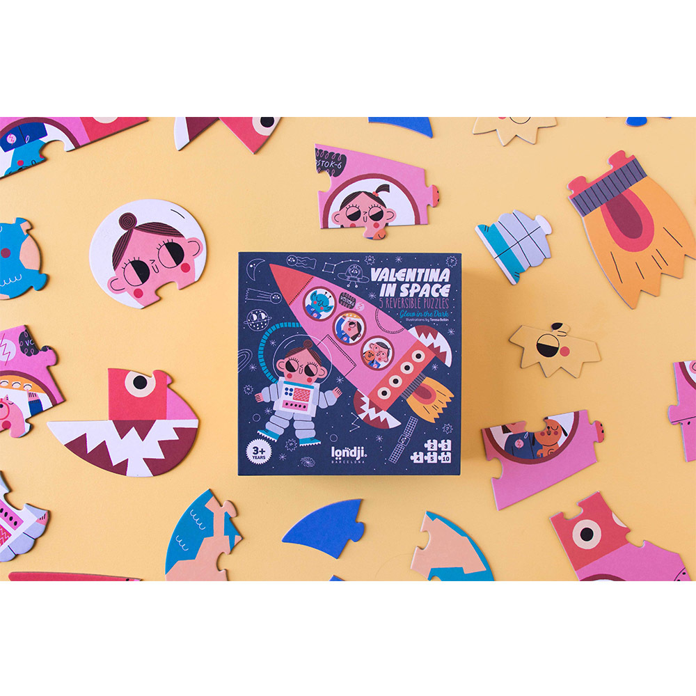 西班牙Londji 瓦倫蒂娜在太空夜光拼圖