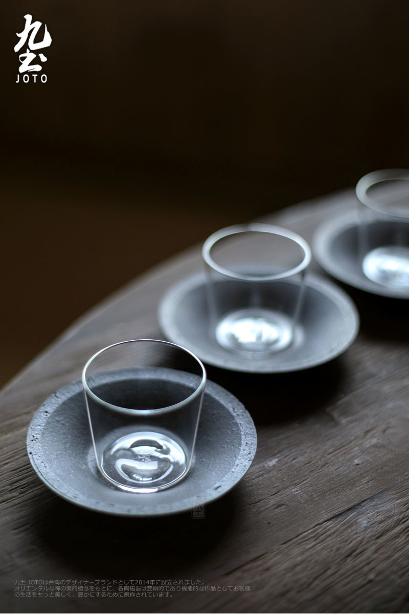 小茶杯 九土透明玻璃小茶杯品茗杯_XCBR0111