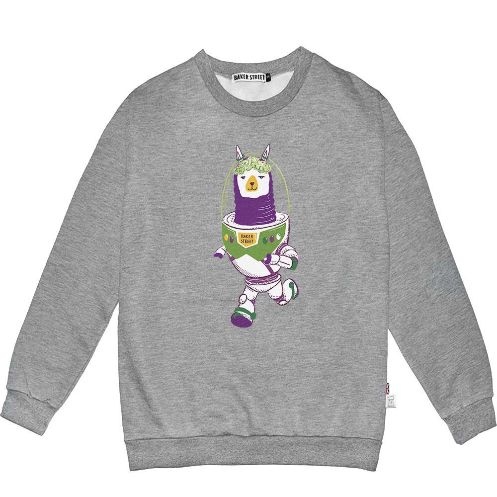 Buzzpaca  巴斯駝 高磅數長袖圓T