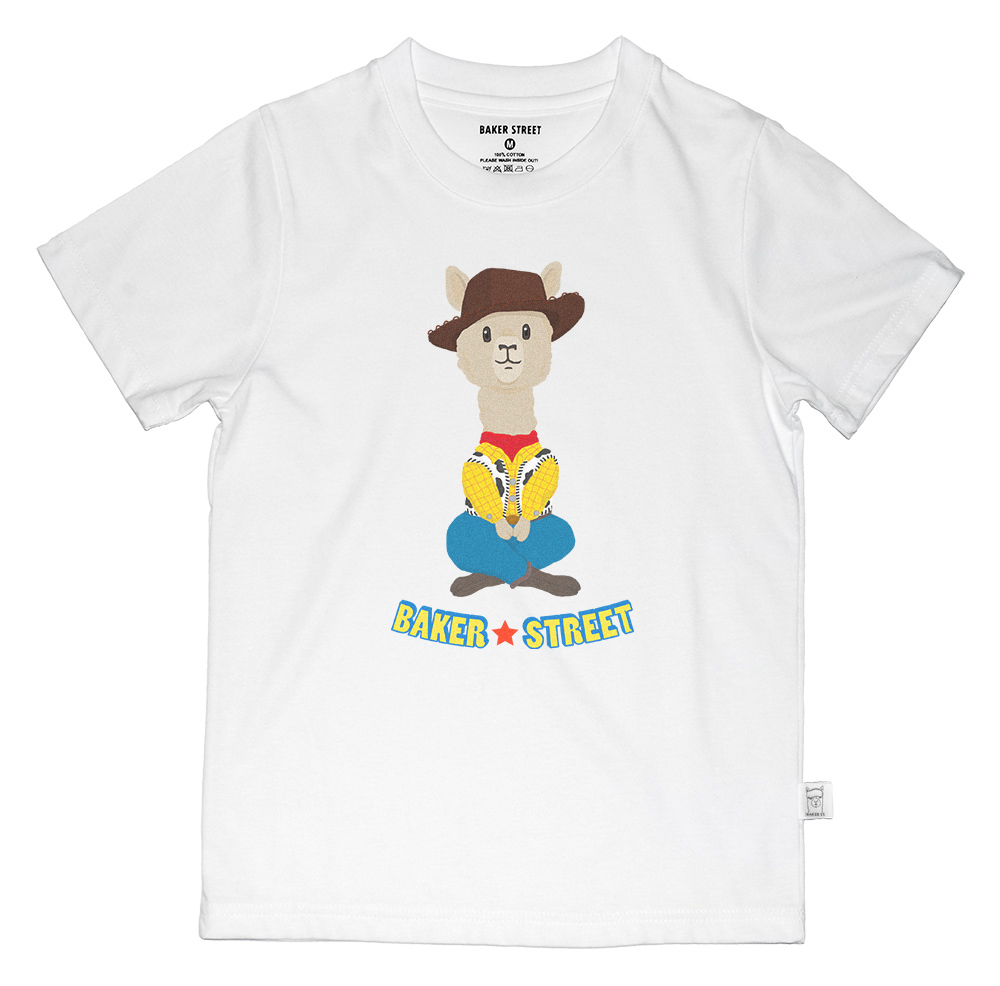 woopaca 牛仔駝 童裝短T