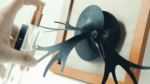 香氛噴灑皮革植物示意圖